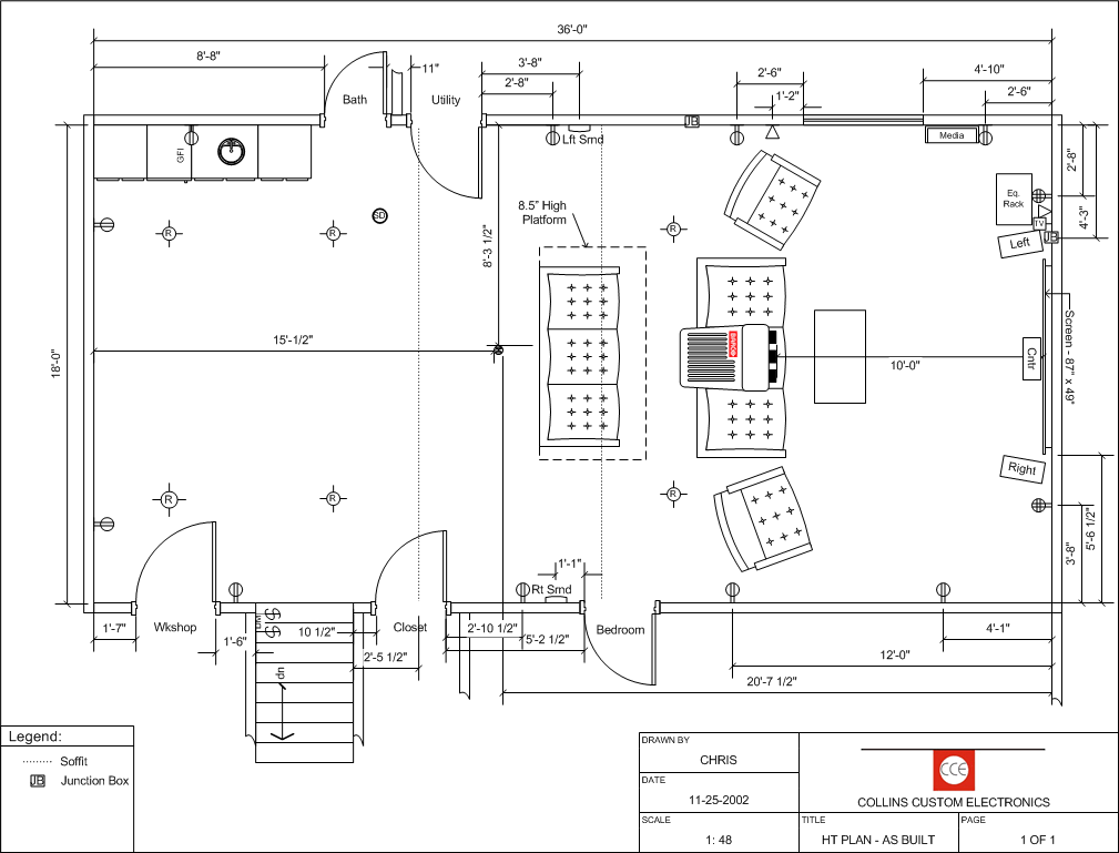 Home Theater Floor Plan